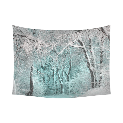 another winter wonderland  3 Cotton Linen Wall Tapestry 80"x 60"