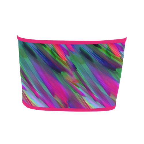 Colorful digital art splashing G400 Bandeau Top