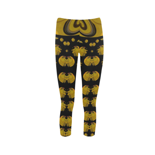 Silent galaxy and space filled of planets Capri Legging (Model L02)