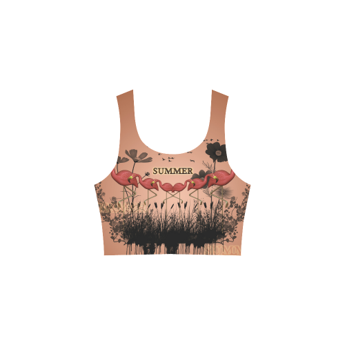 Summer design with flamingo Atalanta Sundress (Model D04)