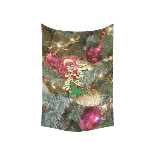 merry christmas 5152 Cotton Linen Wall Tapestry 60"x 40"