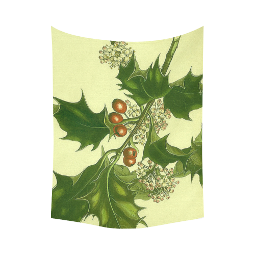 holly berrie Cotton Linen Wall Tapestry 80"x 60"