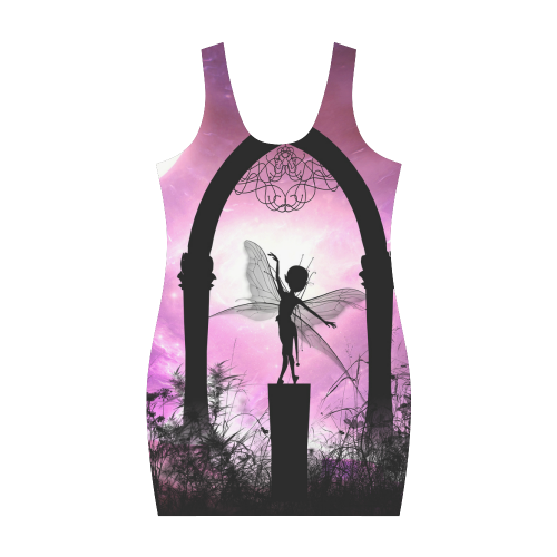 Cute dancing fairy in the night Medea Vest Dress (Model D06)