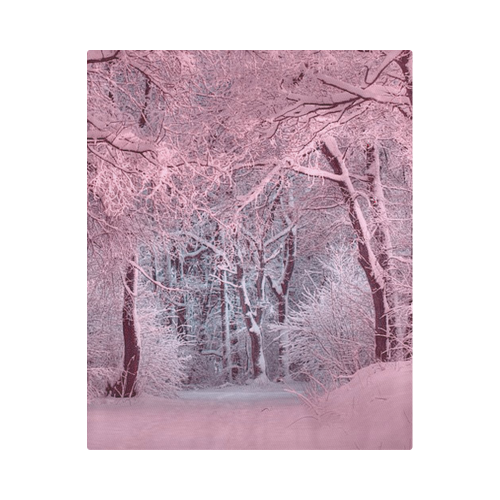 another winter wonderland  pink Duvet Cover 86"x70" ( All-over-print)