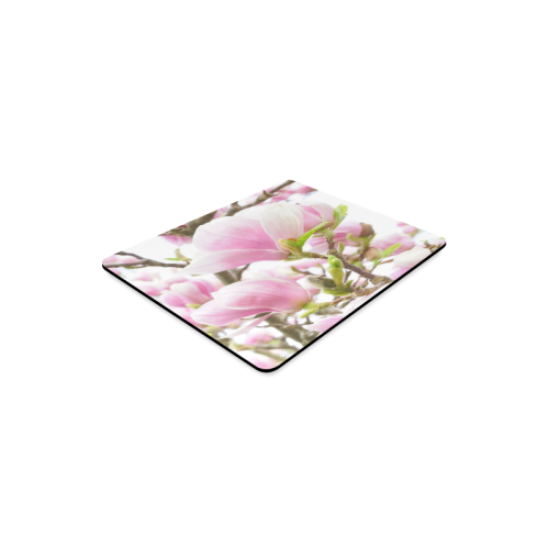 Pink Magnolia In Bloom Rectangle Mousepad