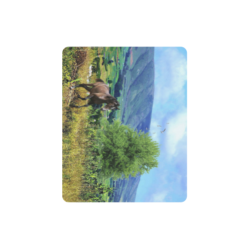 Mountain Side Gallop Rectangle Mousepad