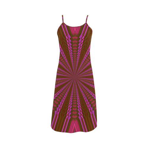 Neon Pink Alcestis Slip Dress (Model D05)