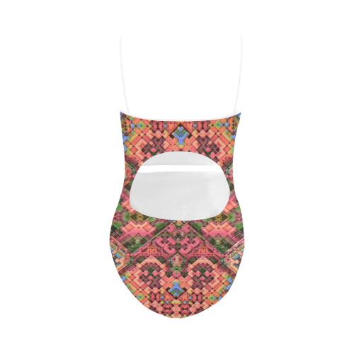 Mirrored Mosaic Strap Swimsuit ( Model S05)