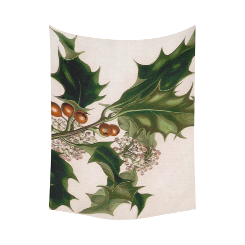 holly berrie 2 Cotton Linen Wall Tapestry 80"x 60"