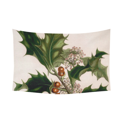holly berrie 2 Cotton Linen Wall Tapestry 90"x 60"
