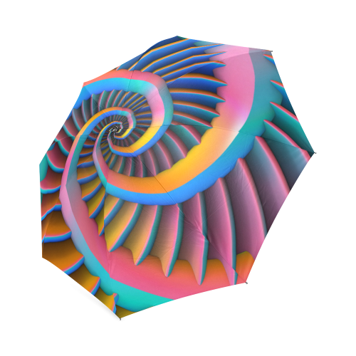 Opposing Spirals Foldable Umbrella (Model U01)