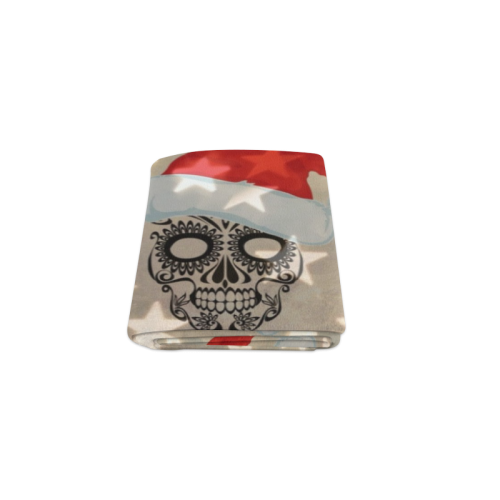 Christmas skull with star bokeh Blanket 40"x50"