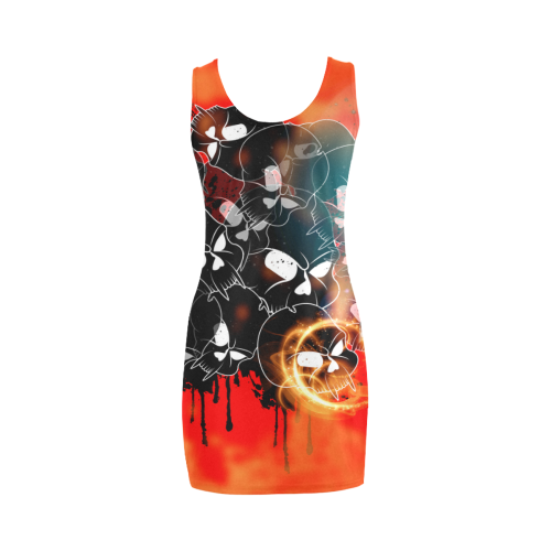 Awesome skulls Medea Vest Dress (Model D06)