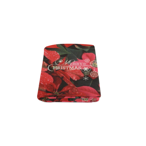 Poinsettia, merry christmas Blanket 40"x50"