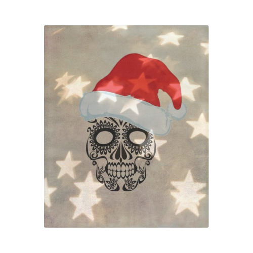 Christmas skull with star bokeh Duvet Cover 86"x70" ( All-over-print)