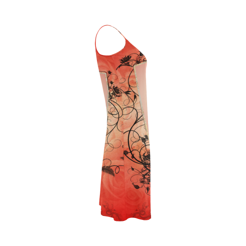 Giraffe in love Alcestis Slip Dress (Model D05)