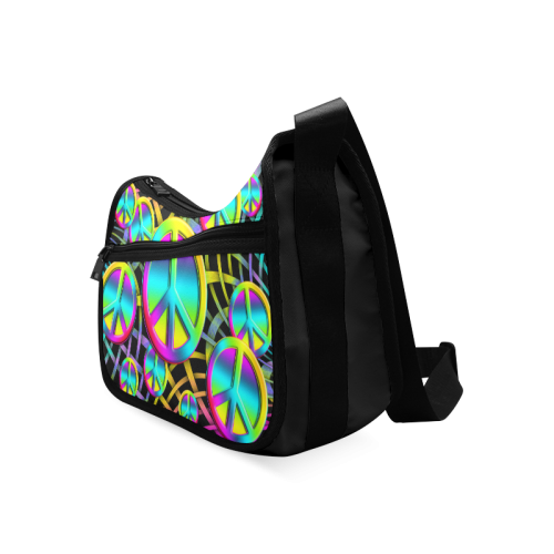 Colorful Peace Pattern Crossbody Bags (Model 1616)