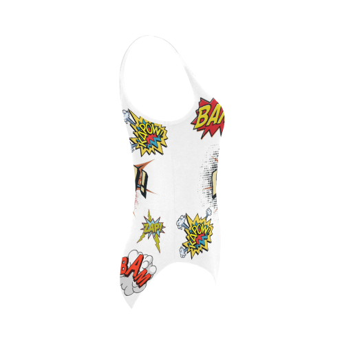 SuperHero Pow Vest One Piece Swimsuit (Model S04)