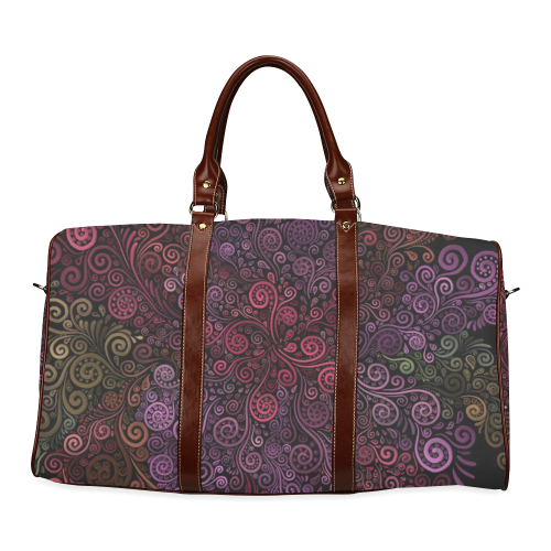 Psychedelic 3D Rose Waterproof Travel Bag/Small (Model 1639)