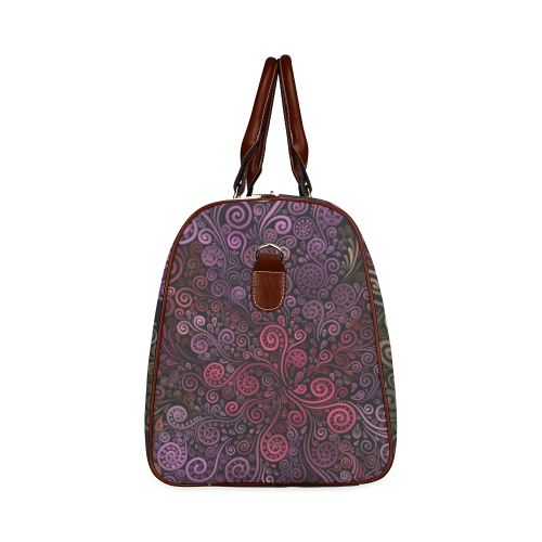 Psychedelic 3D Rose Waterproof Travel Bag/Small (Model 1639)