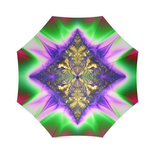 Colorful Kaleidoscope Flower Foldable Umbrella (Model U01)