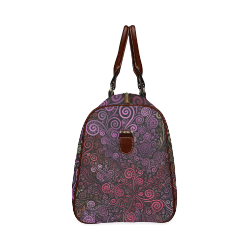 Psychedelic 3D Rose Waterproof Travel Bag/Large (Model 1639)