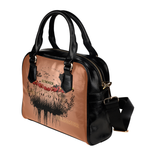 Summer design with flamingo Shoulder Handbag (Model 1634)