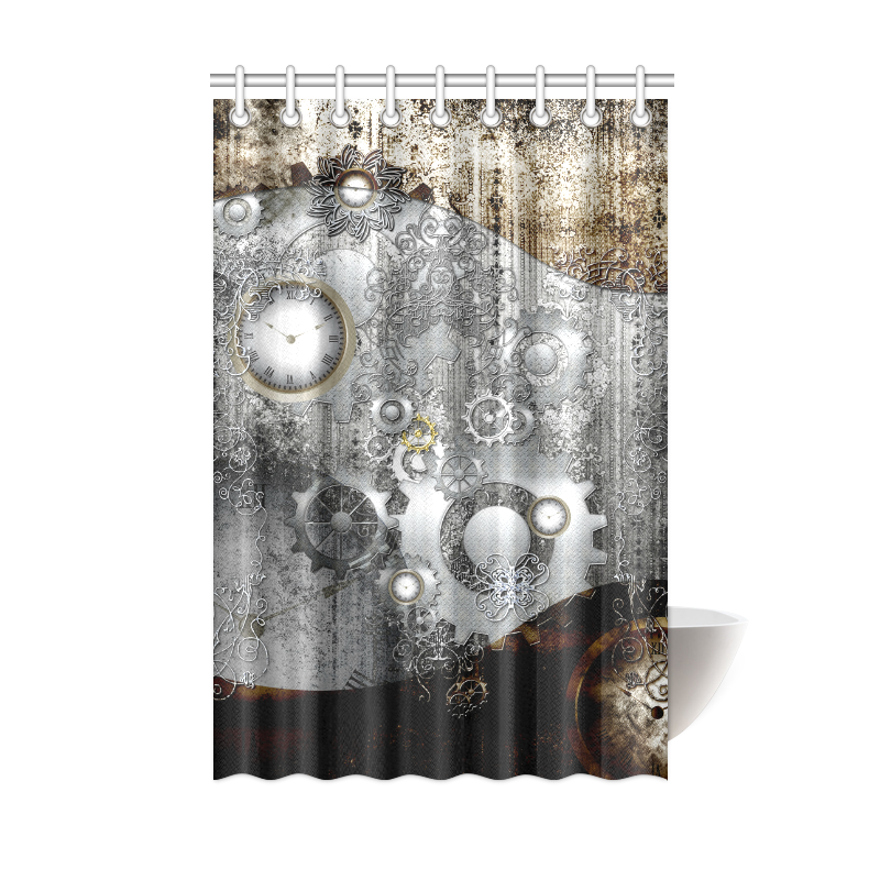 Featured image of post Steampunk Shower Curtain Buy products such as mainstays brown botanical vines printed 15 piece shower curtain bath set at walmart and save
