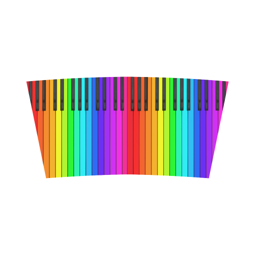 Rainbow Piano Keyboard Bandeau Top