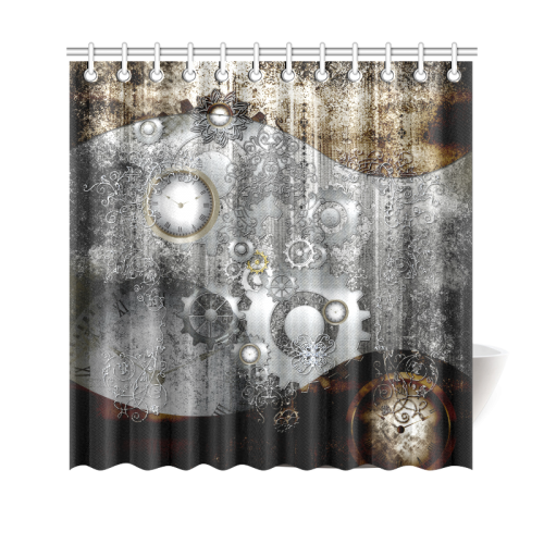 Steampunk in vintage design Shower Curtain 69"x70"