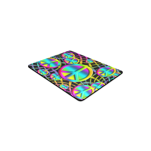 Colorful Peace Pattern Rectangle Mousepad