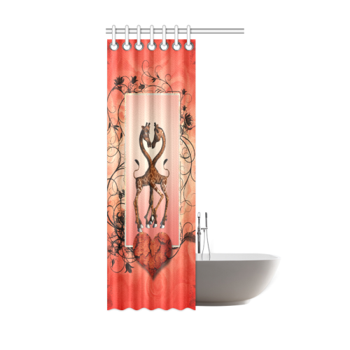 Giraffe in love Shower Curtain 36"x72"