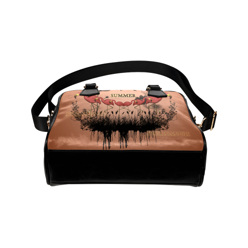 Summer design with flamingo Shoulder Handbag (Model 1634)