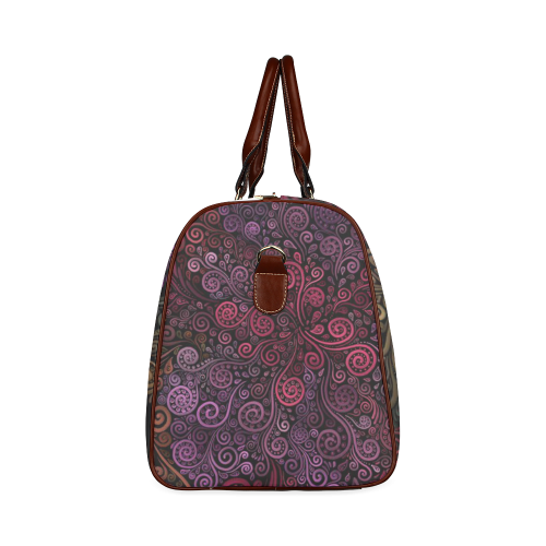 Psychedelic 3D Rose Waterproof Travel Bag/Large (Model 1639)