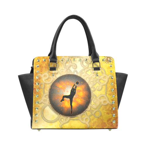 Volleyball player Rivet Shoulder Handbag (Model 1645)