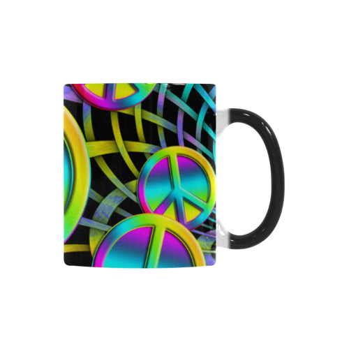 Colorful Peace Pattern Custom Morphing Mug