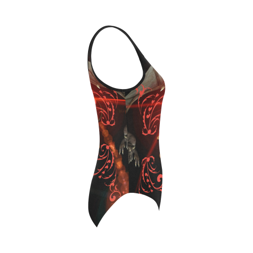 Hieroglyph, the dragon Vest One Piece Swimsuit (Model S04)