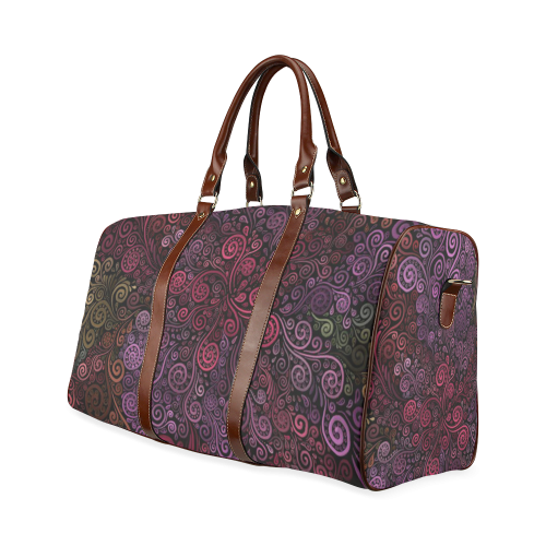 Psychedelic 3D Rose Waterproof Travel Bag/Large (Model 1639)