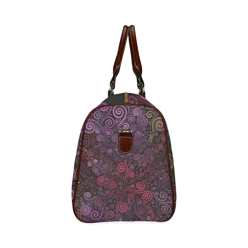 Psychedelic 3D Rose Waterproof Travel Bag/Small (Model 1639)