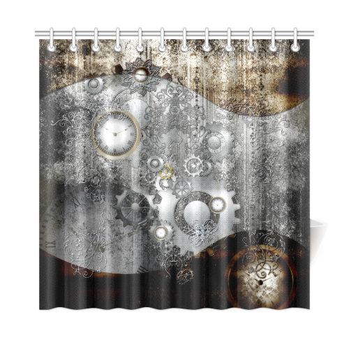 Steampunk in vintage design Shower Curtain 72"x72"