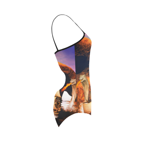 Fantasy seascape Strap Swimsuit ( Model S05)