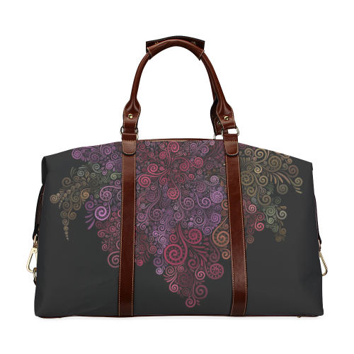 Psychedelic 3D Rose Abstract Classic Travel Bag (Model 1643)