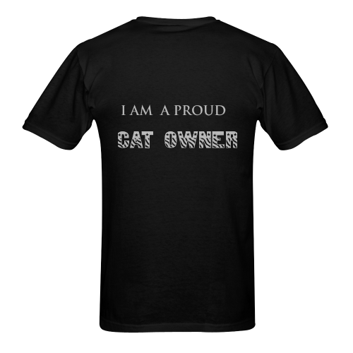 Cat owner Men's T-Shirt in USA Size (Two Sides Printing)