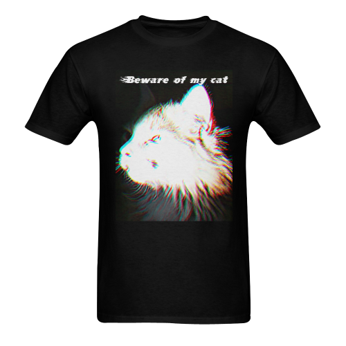 Cat owner Men's T-Shirt in USA Size (Two Sides Printing)