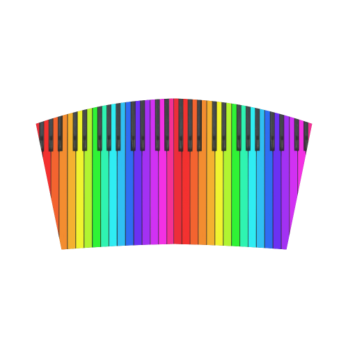 Rainbow Piano Keyboard Bandeau Top