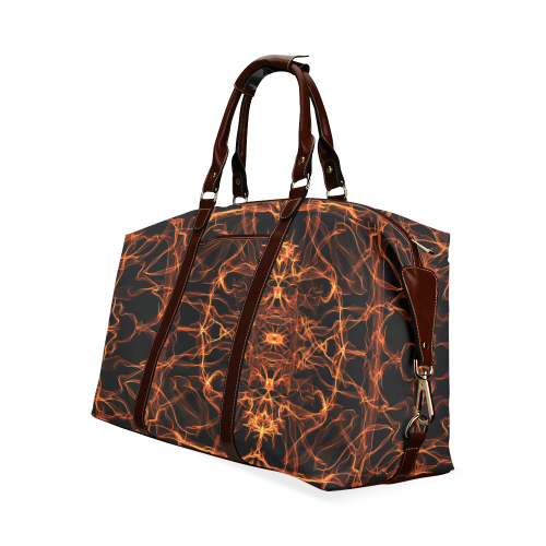 Orange SILK Arts Fractal Classic Travel Bag (Model 1643)