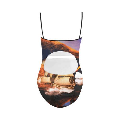 Fantasy seascape Strap Swimsuit ( Model S05)