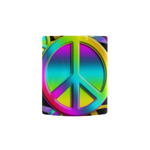 Colorful Peace Pattern Custom Morphing Mug