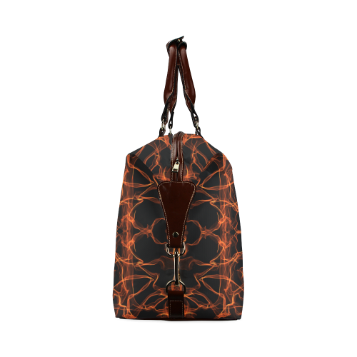 Orange SILK Arts Fractal Classic Travel Bag (Model 1643)