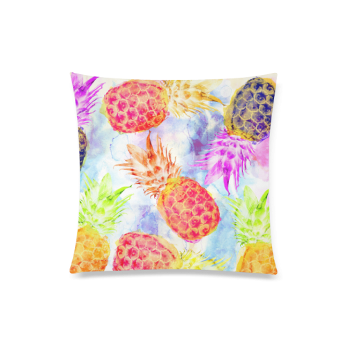 Pineapples Custom Zippered Pillow Case 20"x20"(Twin Sides)